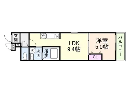 フジパレス神戸神明町【1階】の間取り