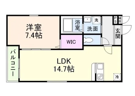 フジパレス神戸神明町【3階】の間取り