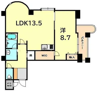 チェリービュウ芦屋川【2階】の間取り