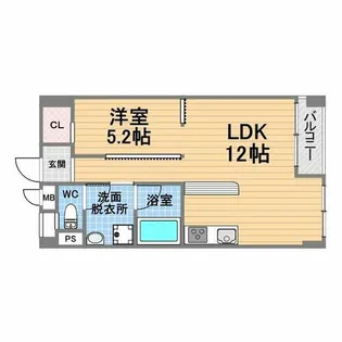 甲子園口ハウス【4階】の間取り