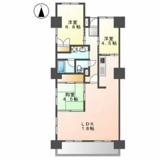泉サンハイツ【5階】の間取り