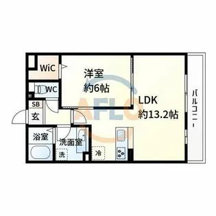 シャルムB【1階】の間取り