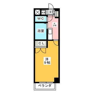 ゴッドヒル栄【3階】の間取り