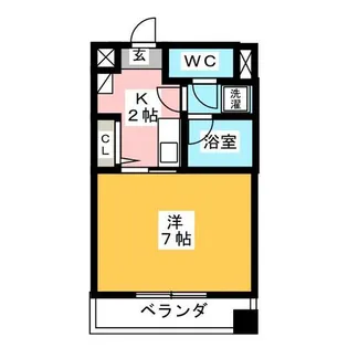 グランデ瓦町【2階】の間取り