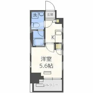 クレビオス南堀江【5階】の間取り