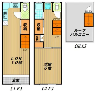 菊池アパート【1階】の間取り