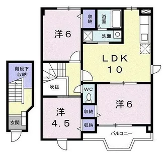 ソレアード カーサ【2階】の間取り