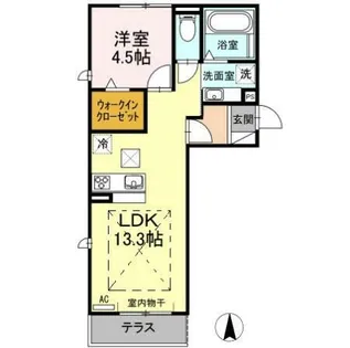 パライソ熱田六番町B棟【1階】の間取り
