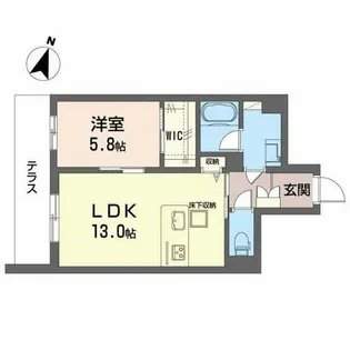 モンセル【3階】の間取り
