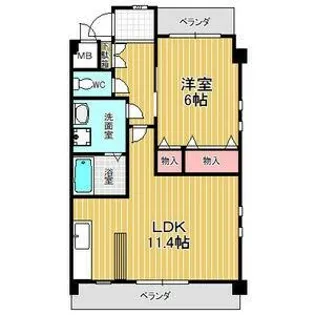 courage lafuente【1階】の間取り