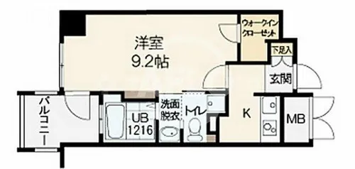 ルーセントオーデン難波【502号室】の間取り