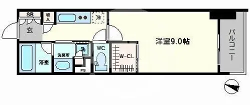 パークアクシス本町【5階】の間取り