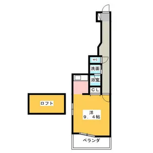 ジュネス・5・栄【4階】の間取り