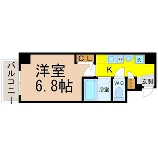 クレストステージ名駅【5階】の間取り