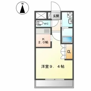 シェルルS【1階】の間取り
