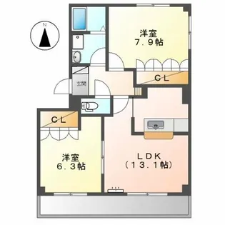 ファシネーション【1階】の間取り