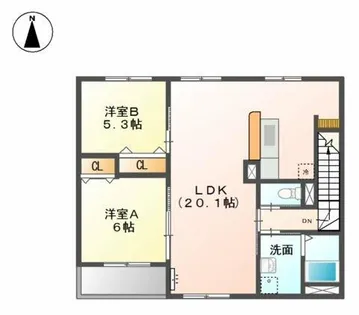 ハル・カリーノ【2階】の間取り