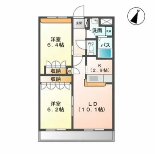 アーバンコートT.A棟【1階】の間取り