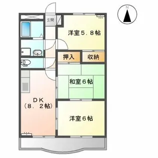 サンタプレイス岡崎【3階】の間取り