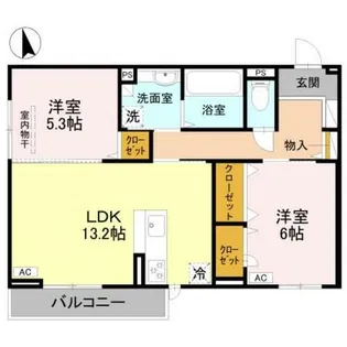 エクシードⅡ【2階】の間取り