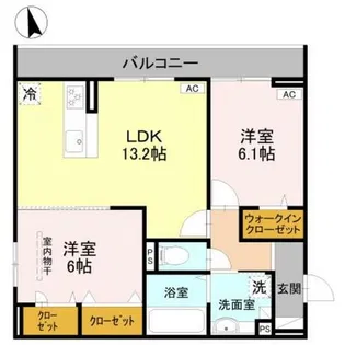 エクシードⅡ【2階】の間取り