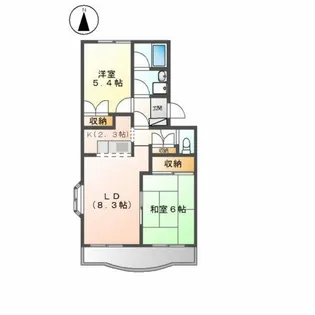 ハイウッズ針崎【2階】の間取り