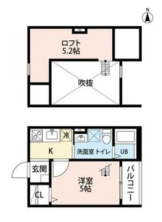 AKレジデンスII【2階】の間取り