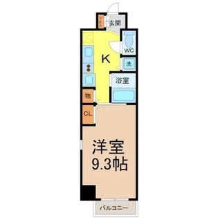 グランツ丸の内【7階】の間取り