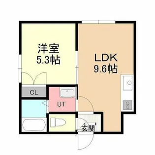 メルカード宮の沢【203号室】の間取り