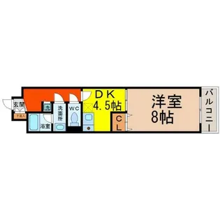 グランシャリオ名駅南【5階】の間取り