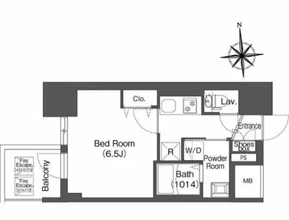 コンフォリア・リヴ南森町Ⅱ【2階】の間取り