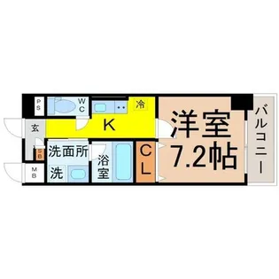 ボーデュキャナル幅下【2階】の間取り