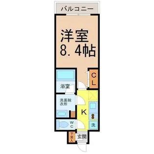 フローラル東別院【4階】の間取り