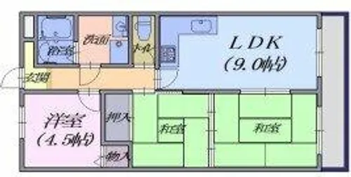 マンションカワハラ【3階】の間取り