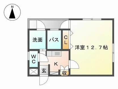 ラヴィアンパレスII【1階】の間取り