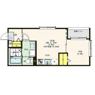 ハーモニーテラス汐田町【3階】の間取り