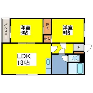 ハイグレード27【302号室】の間取り