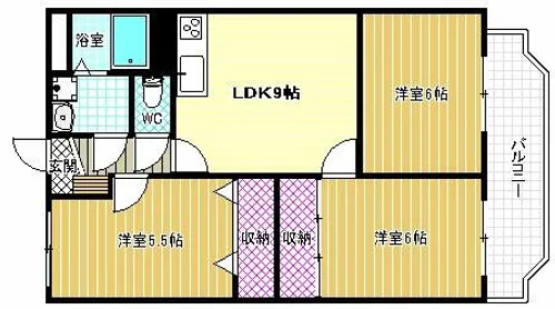 サンウォーク【2階】の間取り