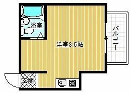 スリーフレンド天美【4階】の間取り