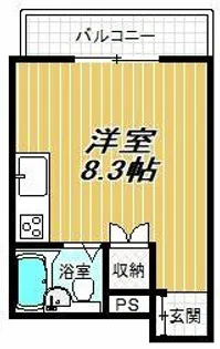 オレンジハウス1【4階】の間取り