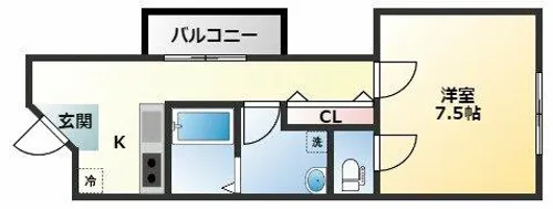 サンピアハイツI【5階】の間取り