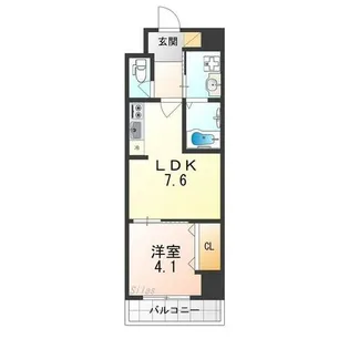 大阪府大阪市旭区新森6丁目【マンション】の間取り