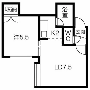 コーポサンライズ【103号室】の間取り