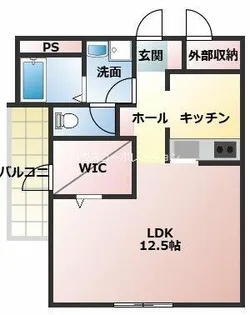 グランツコートジョン立花町【2階】の間取り