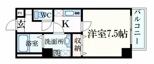 レジデンスM姫路【9階】の間取り