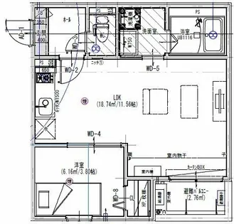 Jack hakusuiⅠ【2階】の間取り
