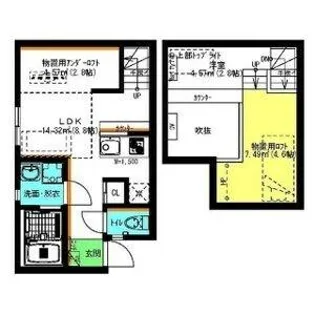 PENTAHILLS滝川町【104号室】の間取り