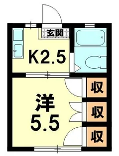 ドミール彦根【103号室】の間取り