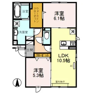 大阪府東大阪市南上小阪【アパート】の間取り