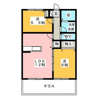 クレストール・雅①【1階】の間取り